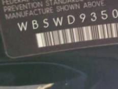 VIN prefix WBSWD93508PY