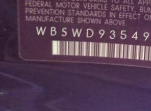 VIN prefix WBSWD93549PY