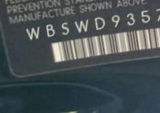 VIN prefix WBSWD93578PY