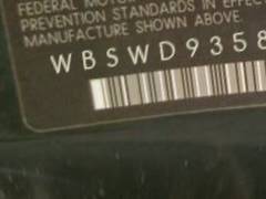 VIN prefix WBSWD93589P3