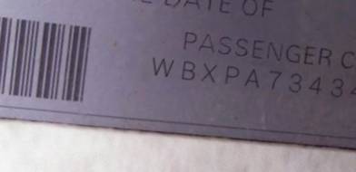 VIN prefix WBXPA73434WB