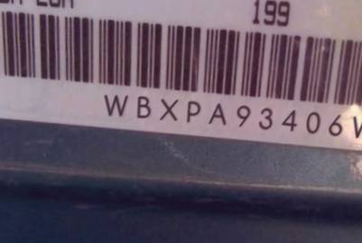 VIN prefix WBXPA93406WA