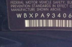 VIN prefix WBXPA93406WD