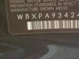 VIN prefix WBXPA93424WD