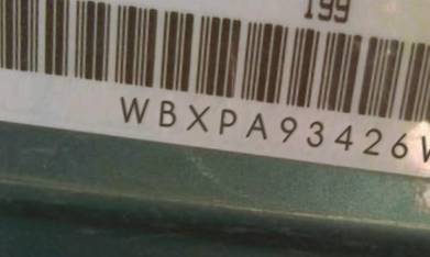 VIN prefix WBXPA93426WA