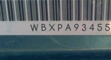 VIN prefix WBXPA93455WU