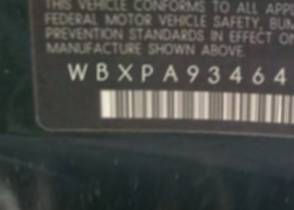 VIN prefix WBXPA93464WC