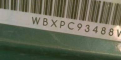 VIN prefix WBXPC93488WJ