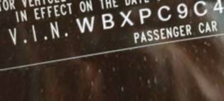 VIN prefix WBXPC9C41AWJ