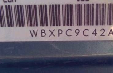 VIN prefix WBXPC9C42AWK
