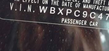 VIN prefix WBXPC9C47AWK
