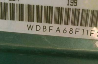 VIN prefix WDBFA68F11F2
