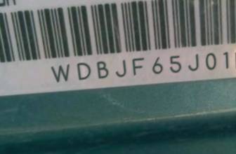 VIN prefix WDBJF65J01B1