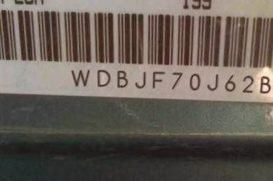 VIN prefix WDBJF70J62B3