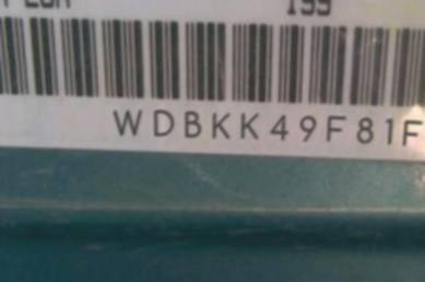 VIN prefix WDBKK49F81F2