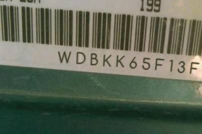 VIN prefix WDBKK65F13F2