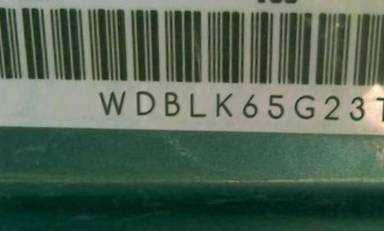 VIN prefix WDBLK65G23T1