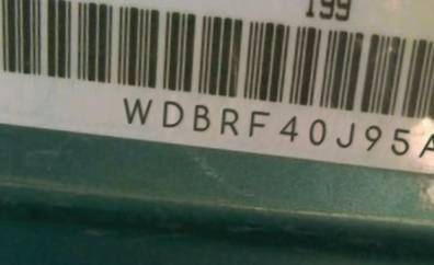 VIN prefix WDBRF40J95A7
