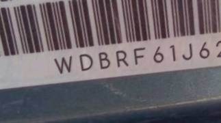 VIN prefix WDBRF61J62E0