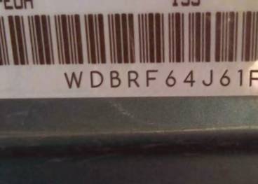 VIN prefix WDBRF64J61F0