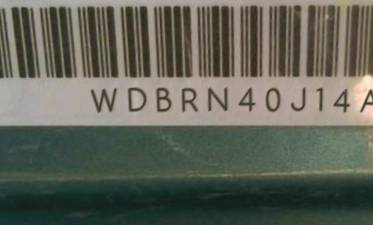 VIN prefix WDBRN40J14A5