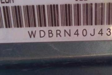 VIN prefix WDBRN40J43A5