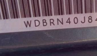 VIN prefix WDBRN40J84A6