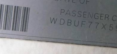 VIN prefix WDBUF77X59B4