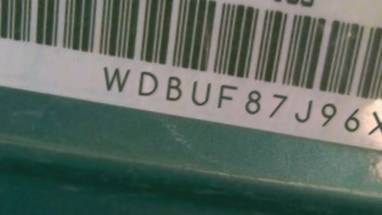 VIN prefix WDBUF87J96X1