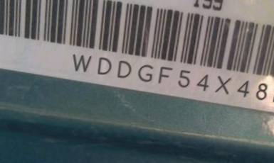 VIN prefix WDDGF54X48F0