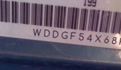 VIN prefix WDDGF54X68F0