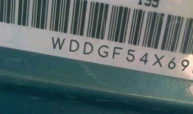 VIN prefix WDDGF54X69F2