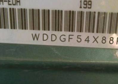 VIN prefix WDDGF54X88F0