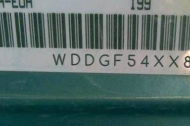 VIN prefix WDDGF54XX8R0