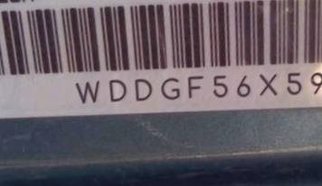 VIN prefix WDDGF56X59R0
