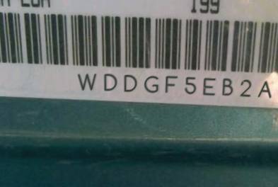 VIN prefix WDDGF5EB2AA3