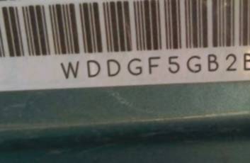 VIN prefix WDDGF5GB2BF5