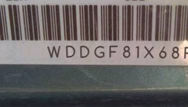 VIN prefix WDDGF81X68F0