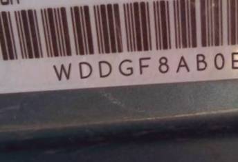 VIN prefix WDDGF8AB0EA8