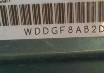 VIN prefix WDDGF8AB2DG0
