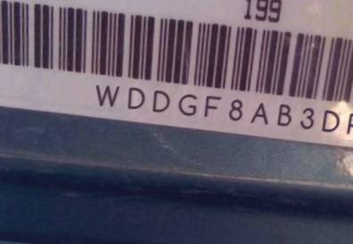 VIN prefix WDDGF8AB3DR2