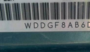 VIN prefix WDDGF8AB6DG1