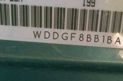 VIN prefix WDDGF8BB1BA5