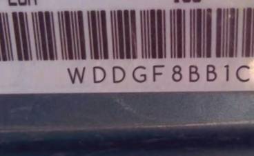VIN prefix WDDGF8BB1CF9