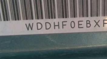 VIN prefix WDDHF0EBXFB1