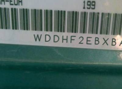 VIN prefix WDDHF2EBXBA2