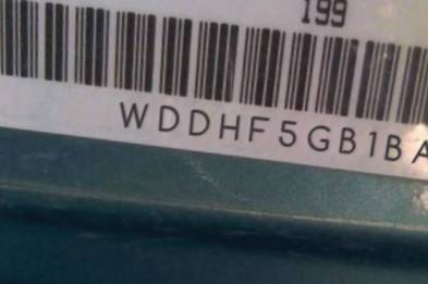 VIN prefix WDDHF5GB1BA4