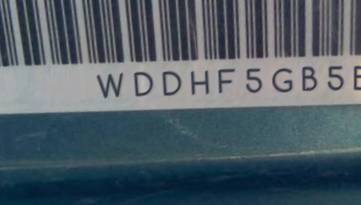 VIN prefix WDDHF5GB5BA5
