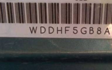 VIN prefix WDDHF5GB8AA0