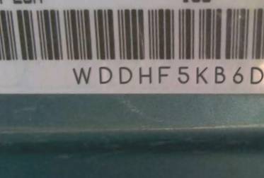 VIN prefix WDDHF5KB6DA6